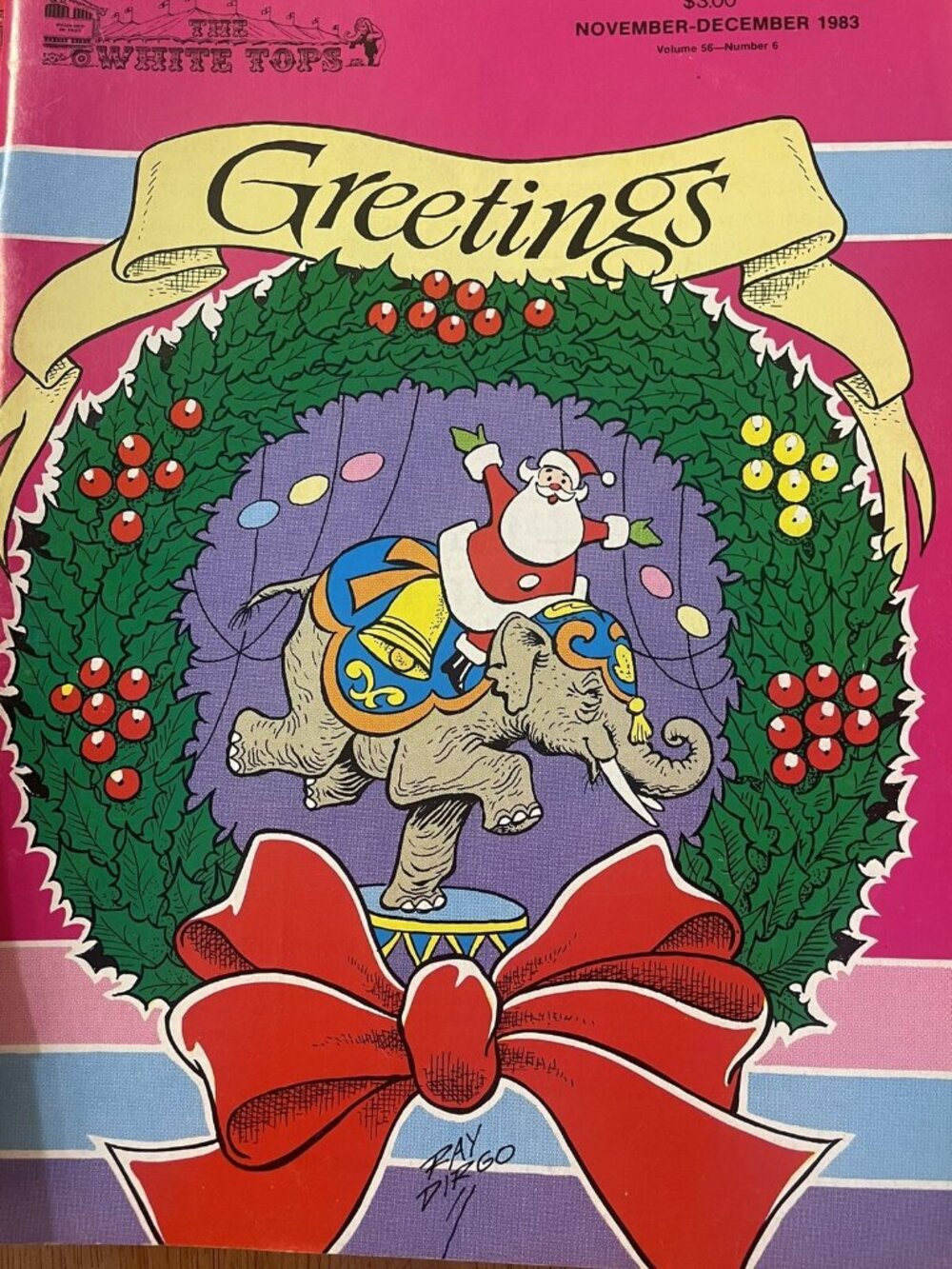 The White Tops Circus NOVEMBER-DECEMBER 1983; Volume 56-Number 6; GREETINGS
